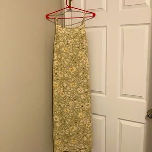 Long American Eagle sage green dress it’s partially backless and only worn once.
